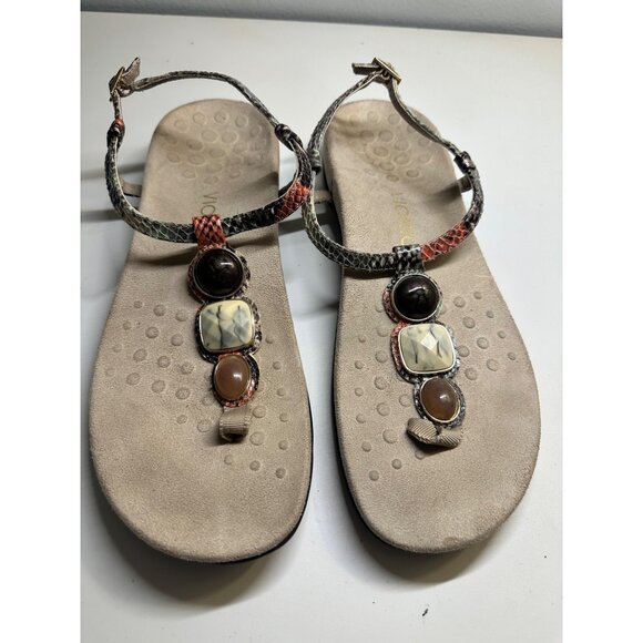 Vionic Crystal Jewled Orthotic Arch Support Sandals‎ Size 11 - Picture 2 of 5